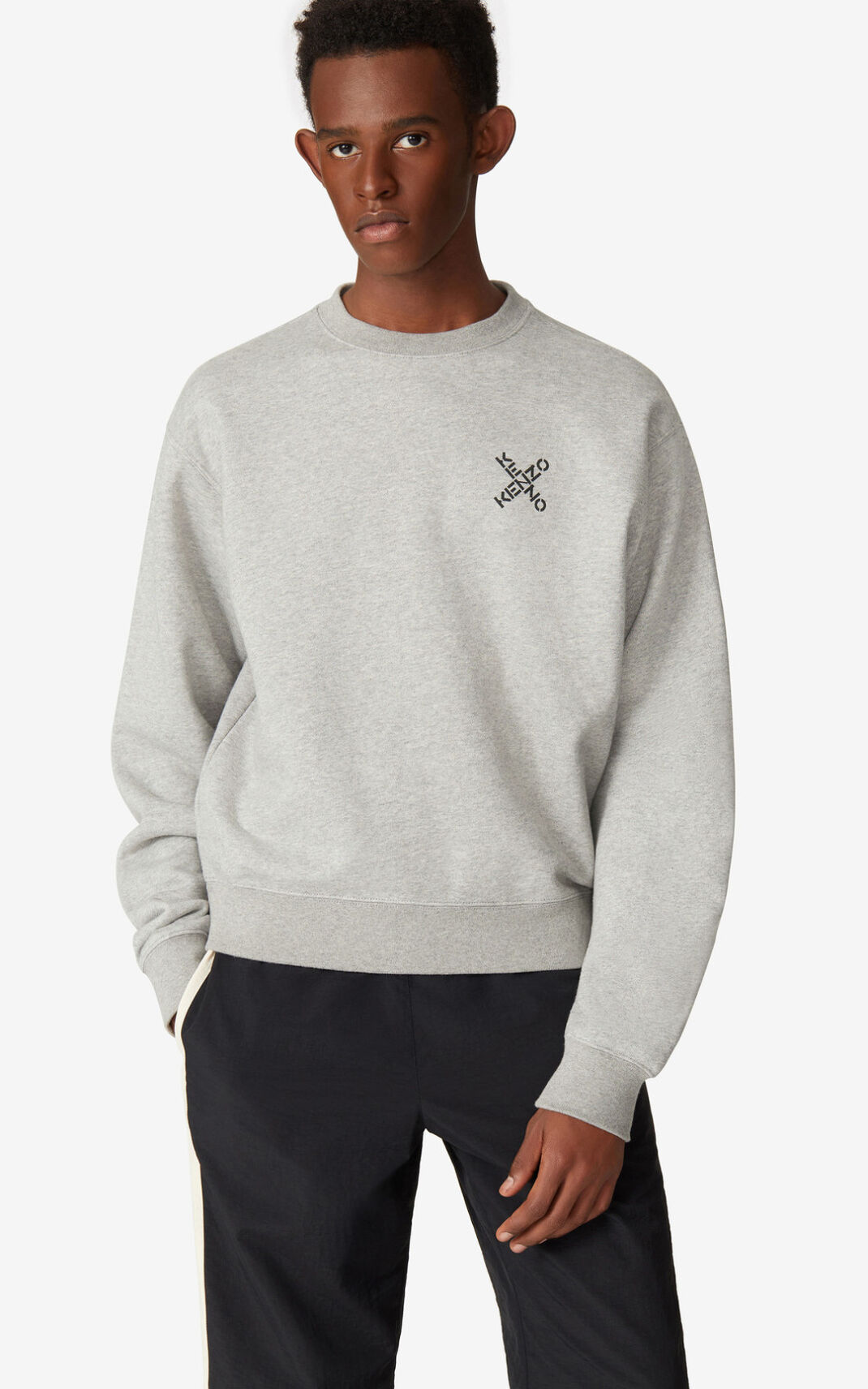 Sweat Kenzo Sport Little X Homme Grise | IEHV-92715